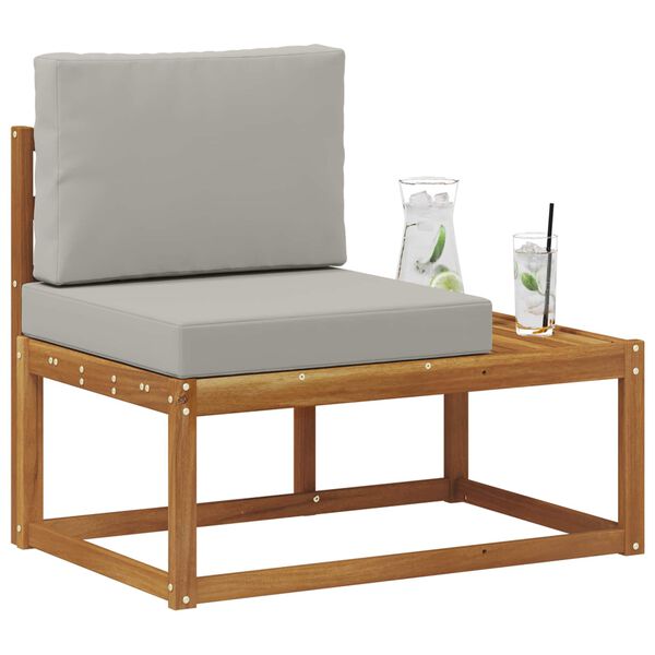 vidaXL K&uuml;lt&eacute;ri v&eacute;gleges kanap&eacute; p&aacute;rn&aacute;val Term&eacute;szetes 91 x 63 x 73 cm