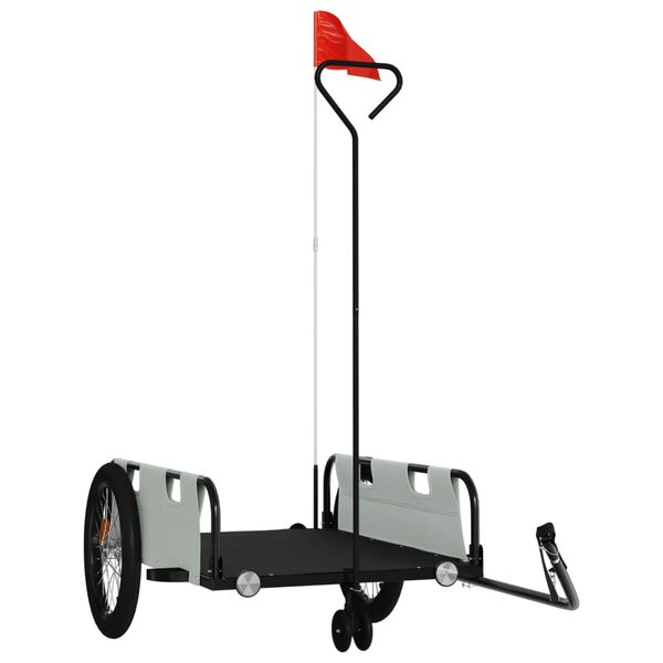 vidaXL sz&uuml;rke-fekete oxford sz&ouml;vet &eacute;s vas ker&eacute;kp&aacute;r-ut&aacute;nfut&oacute;