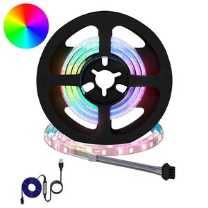 vidaXL LED szalag 4 pcs Fekete &eacute;s &Aacute;tl&aacute;tsz&oacute; 55 x 0,8 x 0,3 cm