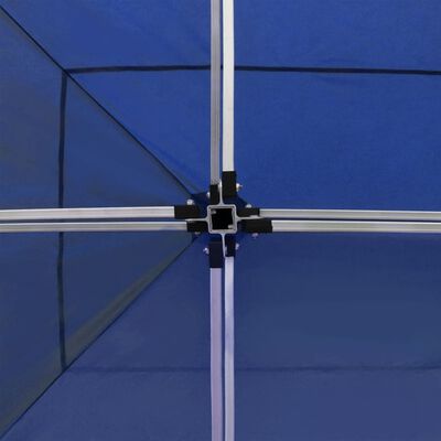 vidaXL kék összecsukható alumínium rendezvénysátor falakkal 6 x 3 m