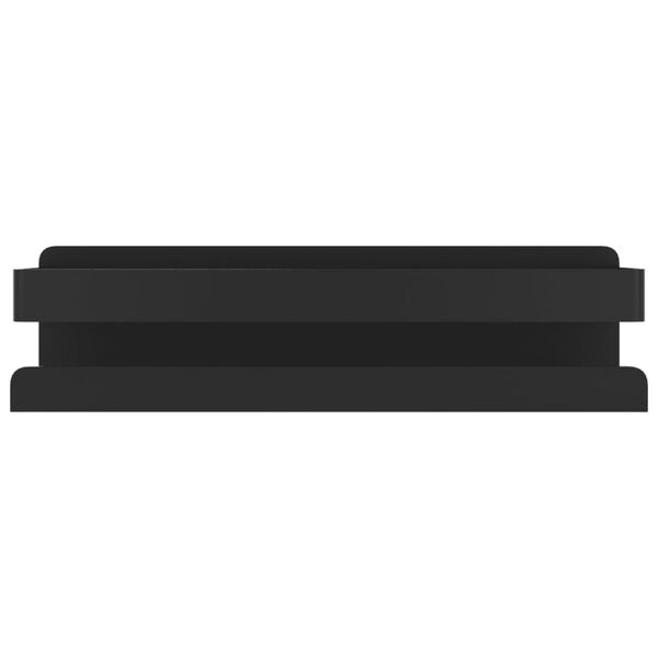 vidaXL csiszolt 304 rozsdamentes acél matt fekete zuhanypolc23x6,5x6cm