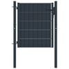 vidaXL antracit PVC &eacute;s ac&eacute;l ker&iacute;t&eacute;skapu 100 x 100 cm