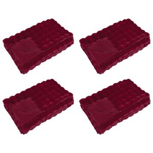 vidaXL Cs&uacute;sz&aacute;sg&aacute;tl&oacute;s műny&uacute;l takar&oacute; Olite 4 db Bordeaux piros 8.1 kg