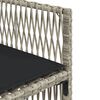 vidaXL 13 r&eacute;szes sz&uuml;rke polyrattan kerti &eacute;tkezőgarnit&uacute;ra p&aacute;rn&aacute;kkal