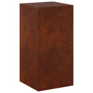 vidaXL N&ouml;v&eacute;ny&aacute;llv&aacute;ny Rozsd&aacute;s 30 x 30 x 60 cm Időj&aacute;r&aacute;s&aacute;ll&oacute; Ac&eacute;l