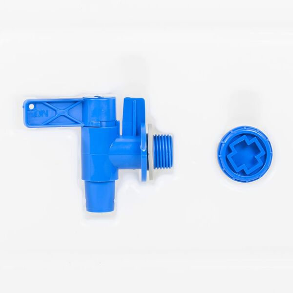 vidaXL műanyag v&iacute;ztart&aacute;ly csappal &eacute;s szappanadagol&oacute;val 15 L