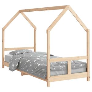 vidaXL t&ouml;m&ouml;r fenyőfa gyerek&aacute;gykeret 80 x 200 cm