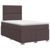 vidaXL Boxspring &aacute;gy matraccal S&ouml;t&eacute;t Barna 120 x 190 cm Sz&ouml;vet