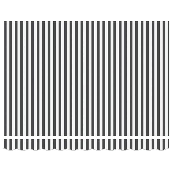 vidaXL Beh&uacute;zhat&oacute; napellenző Antracit &eacute;s Feh&eacute;r 350 x 250 cm