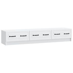 vidaXL TV szekr&eacute;ny fi&oacute;kkal Feh&eacute;r 147 x 34,5 x 27 cm Szerelt Fa
