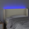vidaXL kr&eacute;msz&iacute;nű műbőr LED-es fejt&aacute;mla 83 x 16 x 78/88 cm
