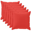 vidaXL P&aacute;rna huzat 6 db HOUTEN Piros 50 x 50 cm Poli&eacute;szter