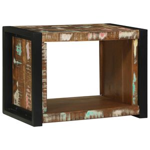vidaXL Fali Kocka Barna 55 x 35 x 40 cm Szil&aacute;rd &Uacute;jrahasznos&iacute;tott Fa