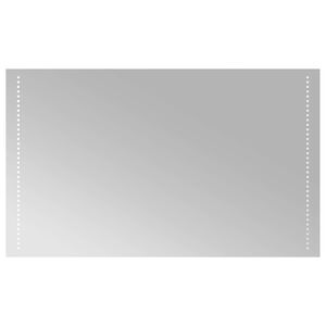 vidaXL LED F&uuml;rdőszoba T&uuml;k&ouml;r &Aacute;tl&aacute;tsz&oacute; 100 x 60 cm edzett &uuml;veg