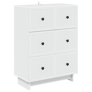 vidaXL Fi&oacute;kos szekr&eacute;ny Feh&eacute;r 66 x 34,5 x 90 cm Szerelt Fa