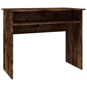 vidaXL f&uuml;st&ouml;s t&ouml;lgy sz&iacute;nű szerelt fa &iacute;r&oacute;asztal 90x50x74 cm