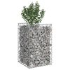 vidaXL Gabion emelt &aacute;gy Ez&uuml;st 50 x 50 x 80 cm Horganyzott ac&eacute;l