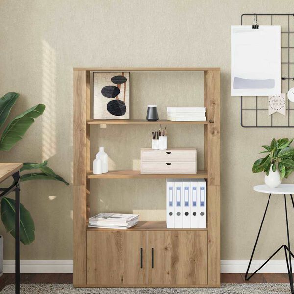 vidaXL Sz&eacute;f k&eacute;zműves t&ouml;lgy 30 x 80 x 119.5 cm Faanyag