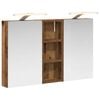 vidaXL F&uuml;rdőszobai Szekr&eacute;ny Szett 3 db 80 x 10,5 x 50 cm Szerelt fa