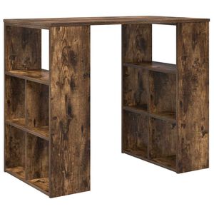 vidaXL Asztal F&uuml;st&ouml;lt t&ouml;lgy Szerelt Fa 90 x 50 x 75 cm