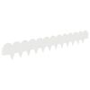 vidaXL Fűszeg&eacute;lyez&eacute;s 50 db 103 x 15 cm Ac&eacute;l Feh&eacute;r