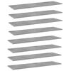vidaXL 8 db betonsz&uuml;rke forg&aacute;cslap k&ouml;nyvespolc 100 x 30 x 1,5 cm