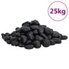 vidaXL 25 kg fekete csiszolt kavics 2-5 cm