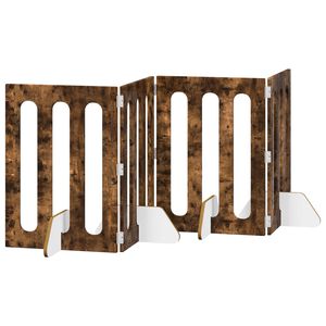 vidaXL Hajthat&oacute; &aacute;llatker&iacute;t&eacute;s 4 pcs F&uuml;st&ouml;lt T&ouml;lgy 201 x 38 x 70 cm