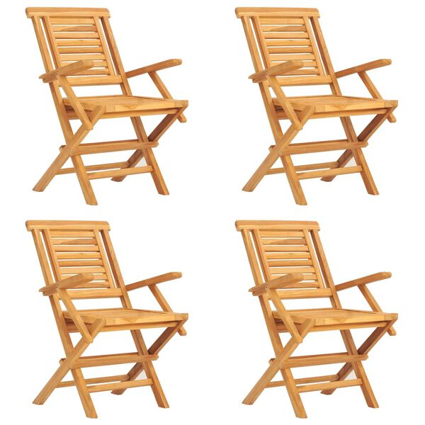 vidaXL 5 r&eacute;szes t&ouml;m&ouml;r t&iacute;kfa kerti &eacute;tkezőgarnit&uacute;ra