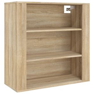 vidaXL sonoma t&ouml;lgy sz&iacute;nű szerelt fa faliszekr&eacute;ny 80x33x80 cm