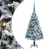 vidaXL Mű kar&aacute;csonyfa Feh&eacute;r 120 cm PVC &eacute;s Ac&eacute;l &eacute;s Műanyag