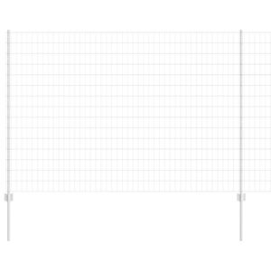 vidaXL Eur&oacute;pai ker&iacute;t&eacute;s oszloppal 10 x 1,6 m Horganyzott Ac&eacute;l Ez&uuml;st
