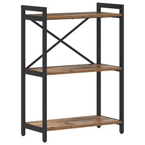 vidaXL K&ouml;nyvespolc 60 x 30 x 85 cm Szerelt Fa R&eacute;gi fa