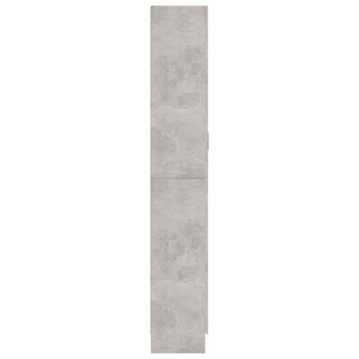 vidaXL betonszürke forgácslap vitrinszekrény 82,5 x 30,5 x 185,5 cm