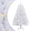 vidaXL Mű kar&aacute;csonyfa 150 LED-del Feh&eacute;r 120 cm PVC &eacute;s f&eacute;m