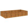 vidaXL corten ac&eacute;l kerti magas&aacute;gy&aacute;s 195x100x36 cm