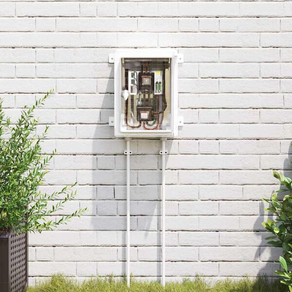 vidaXL Vez&eacute;rlőszekr&eacute;ny Sz&uuml;rke 25 x 15 x 35 cm ABS Műanyag