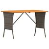 vidaXL sz&uuml;rke polyrattan ak&aacute;cfa lapos kerti asztal 105x75x72 cm