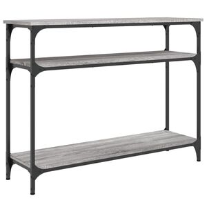 vidaXL sz&uuml;rke sonoma sz&iacute;nű szerelt fa t&aacute;lal&oacute;asztal 100x29x75 cm