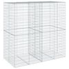 vidaXL horganyzott vas gabion kos&aacute;r fed&eacute;llel 200 x 100 x 200 cm