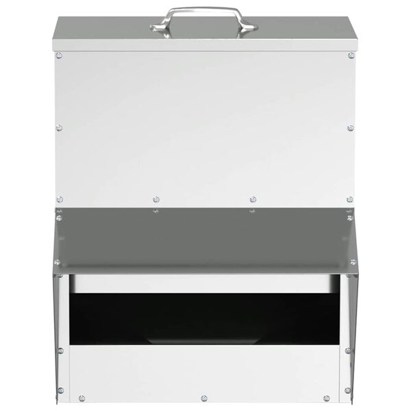 vidaXL Csirke etető Ez&uuml;st 20 x 25 x 35 cm Horganyzott ac&eacute;l