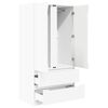 vidaXL Cabinet fi&oacute;kkal t&aacute;rol&oacute;val Feh&eacute;r 79,5 x 49 x 156 cm M&eacute;rn&ouml;ki fa