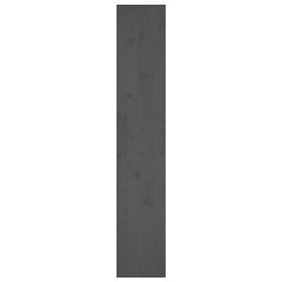 vidaXL szürke tömör fenyőfa könyvszekrény/térelválasztó 80x30x167,4 cm