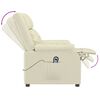 vidaXL krémszínű műbőr elektromos masszázsfotel