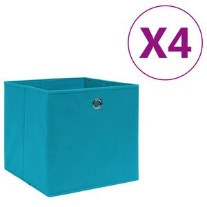vidaXL 4 db babak&eacute;k nem szőtt sz&ouml;vet t&aacute;rol&oacute;doboz 28 x 28 x 28 cm