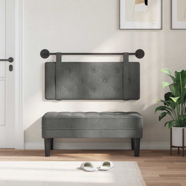 vidaXL Fali Fejt&aacute;mla S&ouml;t&eacute;tsz&uuml;rke 110 x 55 x 5 cm B&aacute;rsony