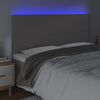 vidaXL sz&uuml;rke műbőr LED-es fejt&aacute;mla 180x5x118/128 cm