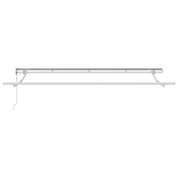 vidaXL Beh&uacute;zhat&oacute; napellenző Kr&eacute;m 400 x 200 cm Pamut &eacute;s Alum&iacute;nium