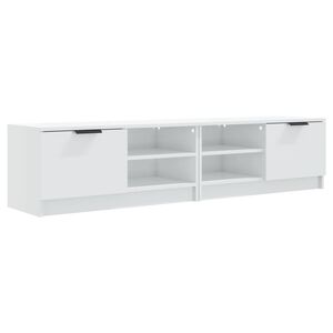 vidaXL 2 db magasf&eacute;nyű feh&eacute;r szerelt fa TV-szekr&eacute;ny 80x35x36,5 cm