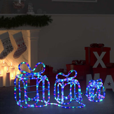 vidaXL karácsonyi díszdobozok 180 LED-del bel- és kültérre